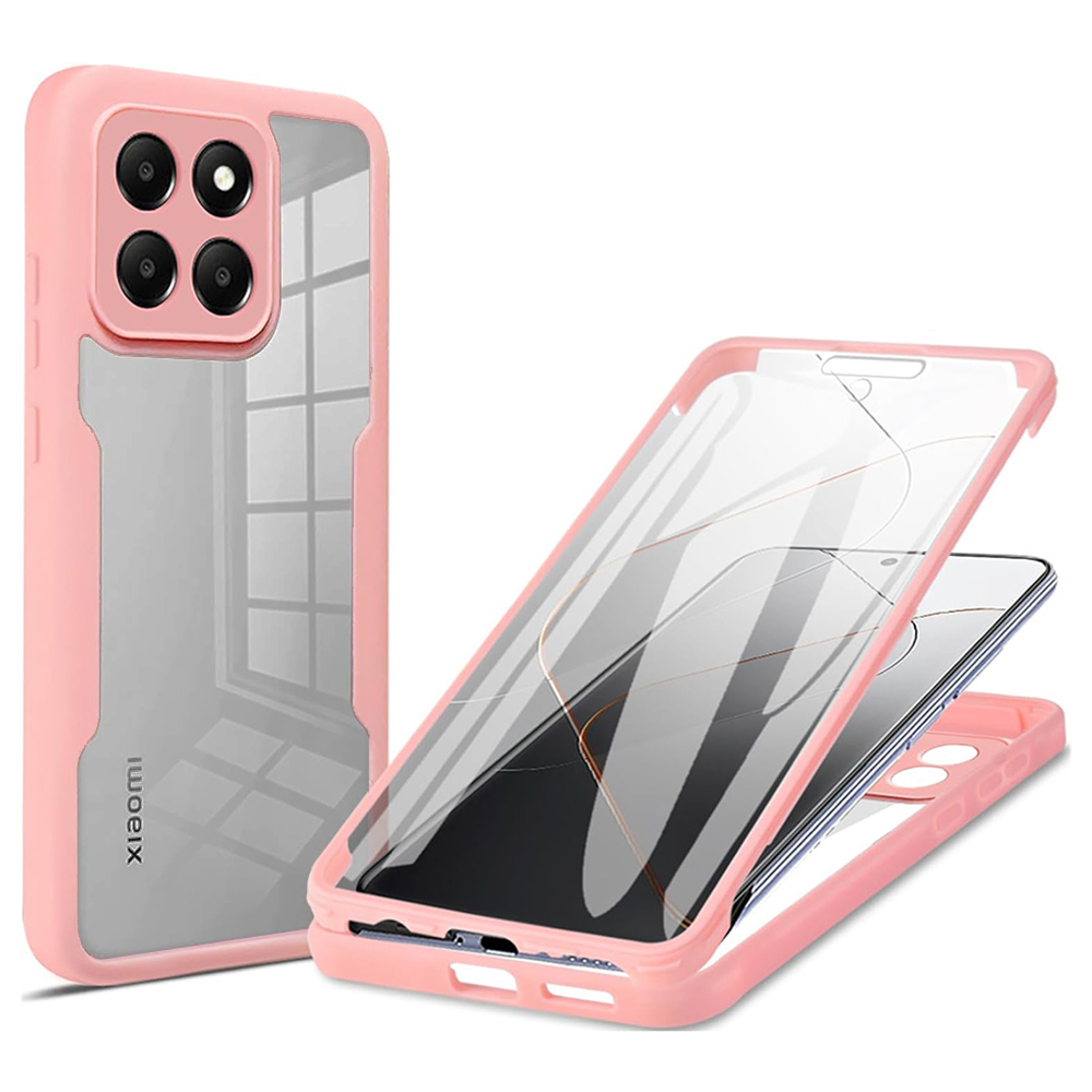 Techsuit ColorVerse 360 Series puzdro + ochrana displeja pre Xiaomi 14T Pro – ružové (Pink) KF2338758
