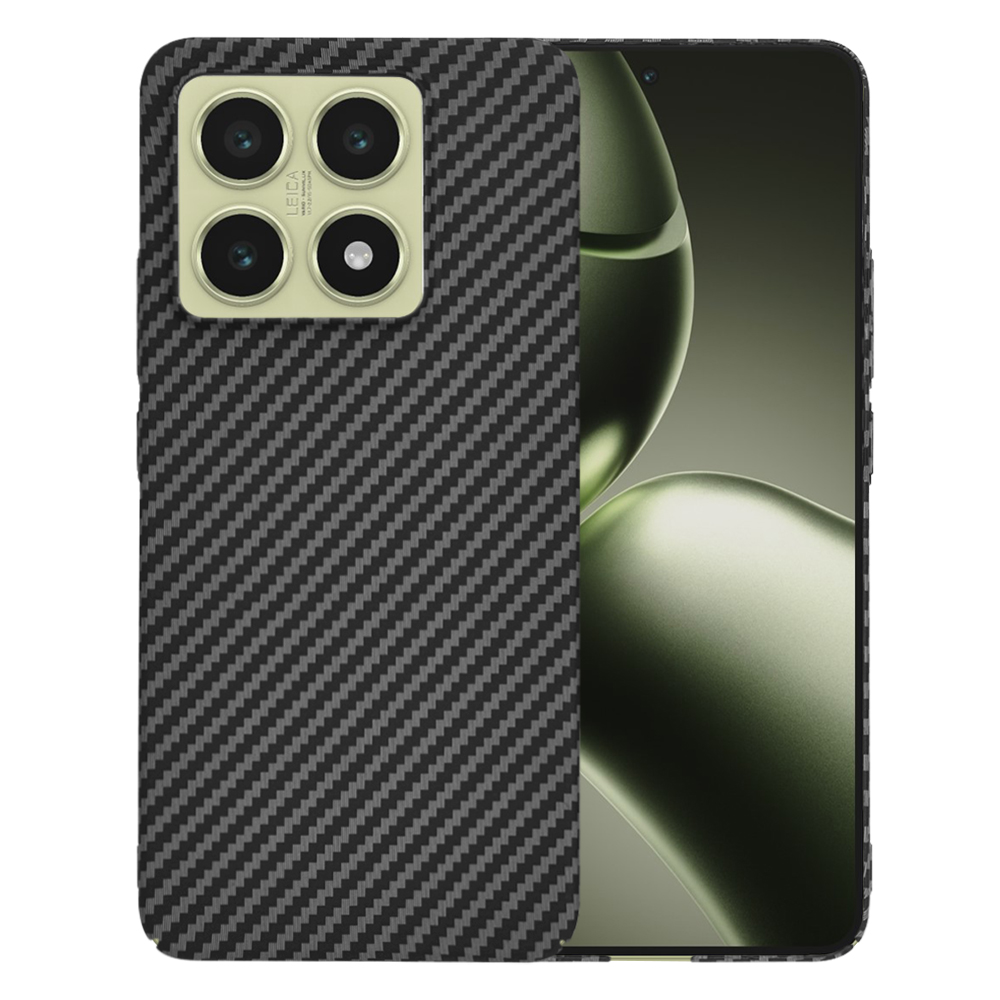 Techsuit Carbonite FiberShell puzdro pre Xiaomi 14T – čierne (Black) KF2339192