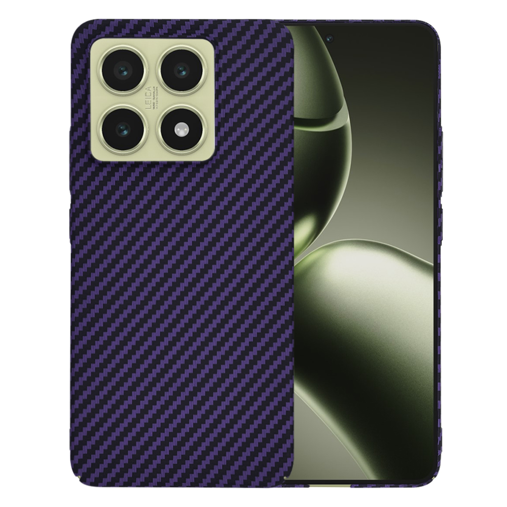 Techsuit Carbonite FiberShell puzdro pre Xiaomi 14T – fialové (Purple) KF2339197