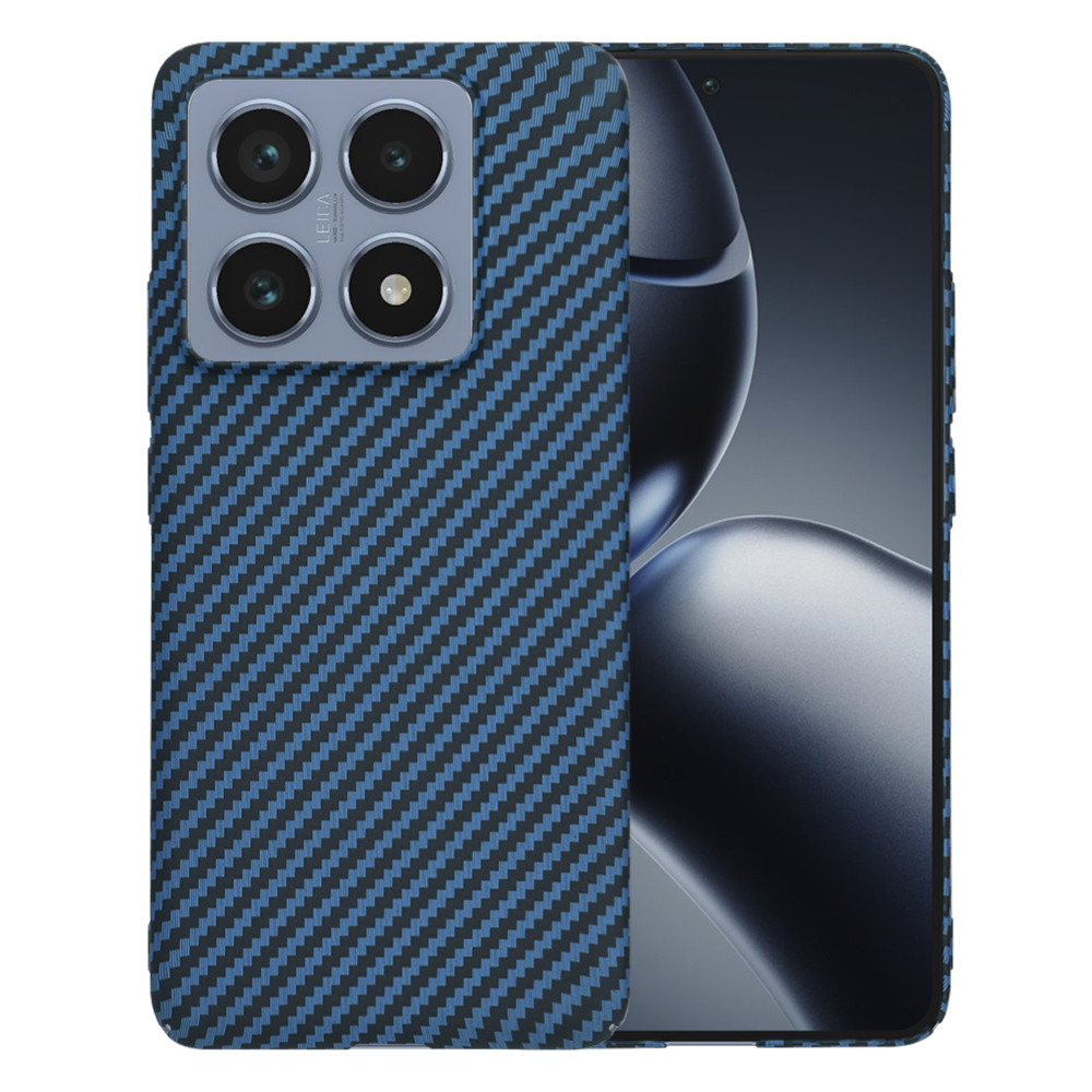 Techsuit Carbonite FiberShell puzdro pre Xiaomi 14T Pro – tyrkysové (Cyan) KF2339206