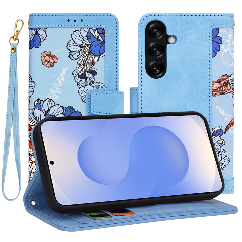 Techsuit FlipCraft puzdro pre Samsung Galaxy S25 – žiarivá modrá (Vibrant Blue) KF2339244