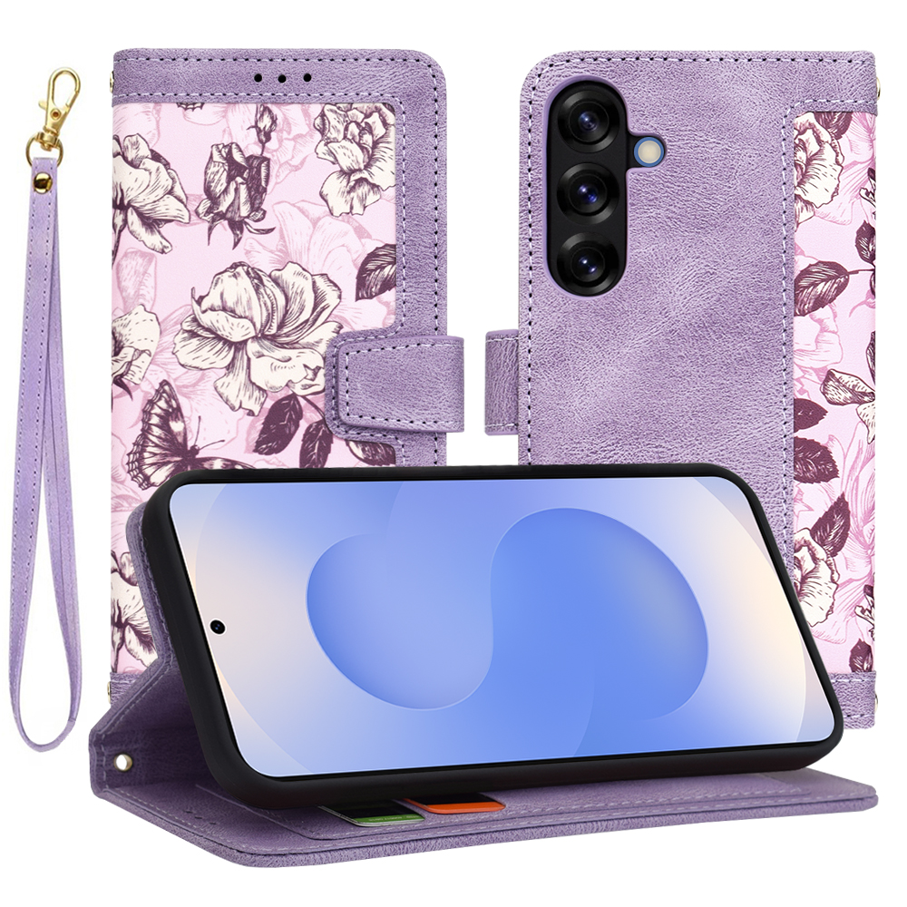 Techsuit FlipCraft puzdro pre Samsung Galaxy S25 – fialové (Mysterious Purple) KF2339245