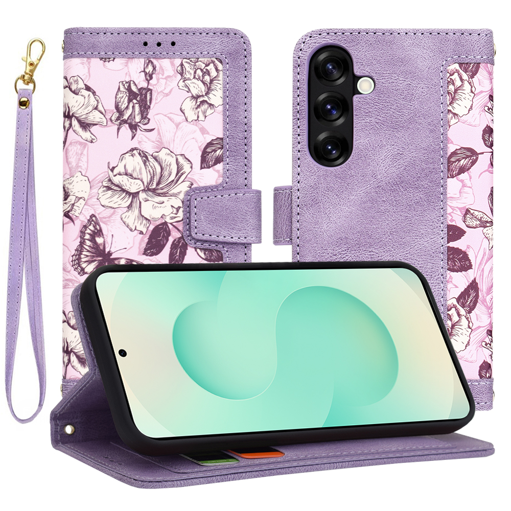 Techsuit FlipCraft puzdro pre Samsung Galaxy S25 Plus – fialové (Mysterious Purple) KF2339249