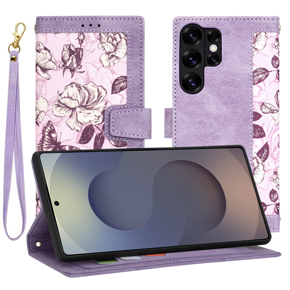 Techsuit FlipCraft puzdro pre Samsung Galaxy S25 Ultra – fialové (Mysterious Purple) KF2339253