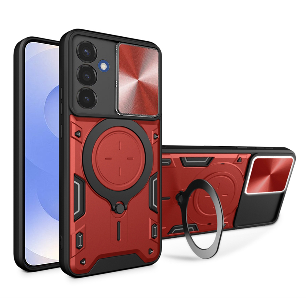 Techsuit CamGuard Pro puzdro pre Samsung Galaxy S25 – červené (Red) KF2339285