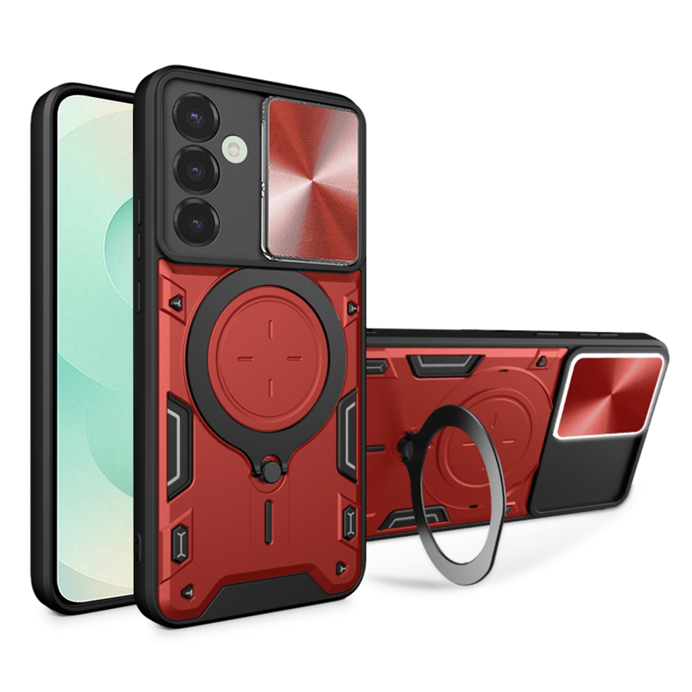 Techsuit CamGuard Pro puzdro pre Samsung Galaxy S25 Plus – červené (Red) KF2339290