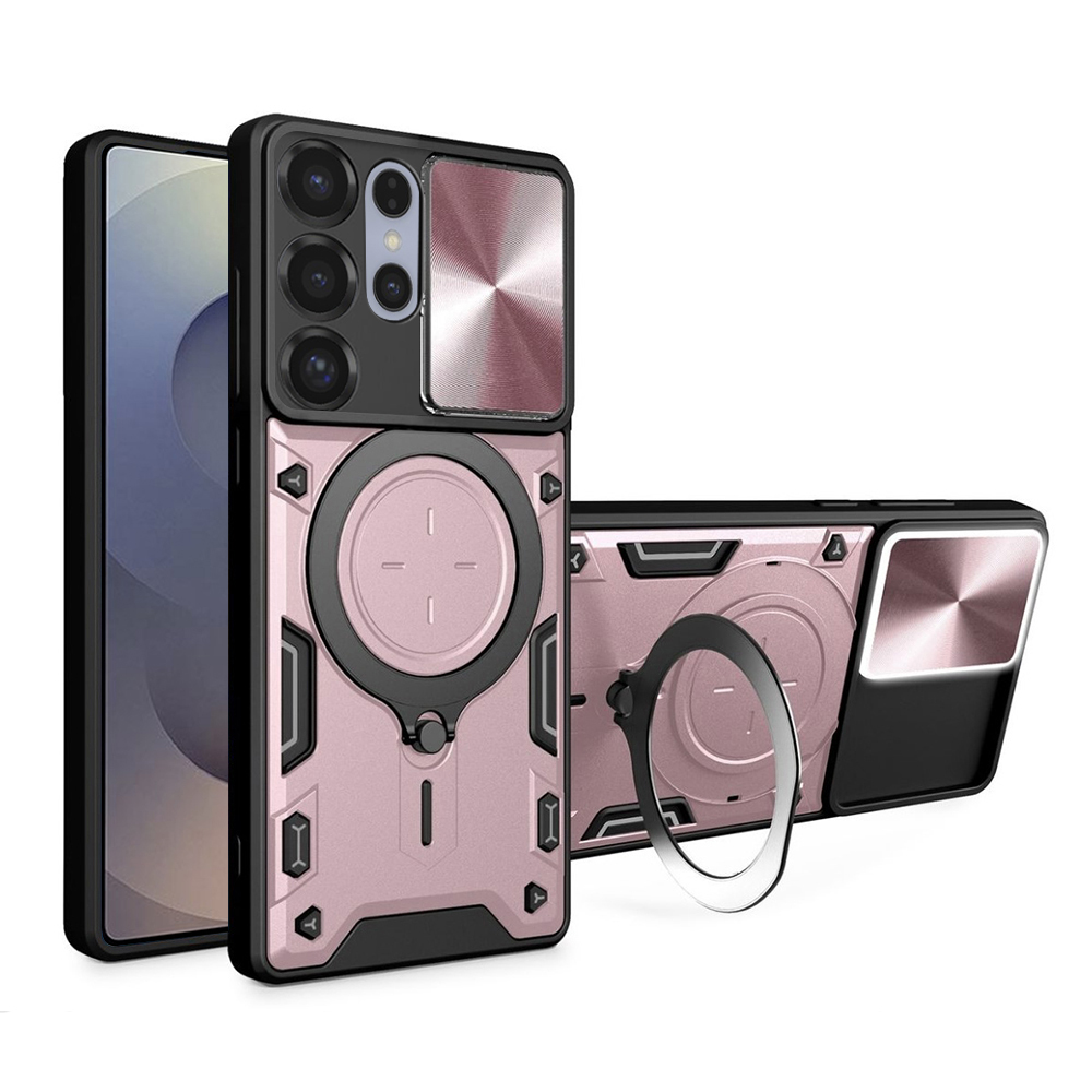 Techsuit CamGuard Pro puzdro pre Samsung Galaxy S25 Ultra – ružovo‑zlaté (Rose Gold) KF2339298