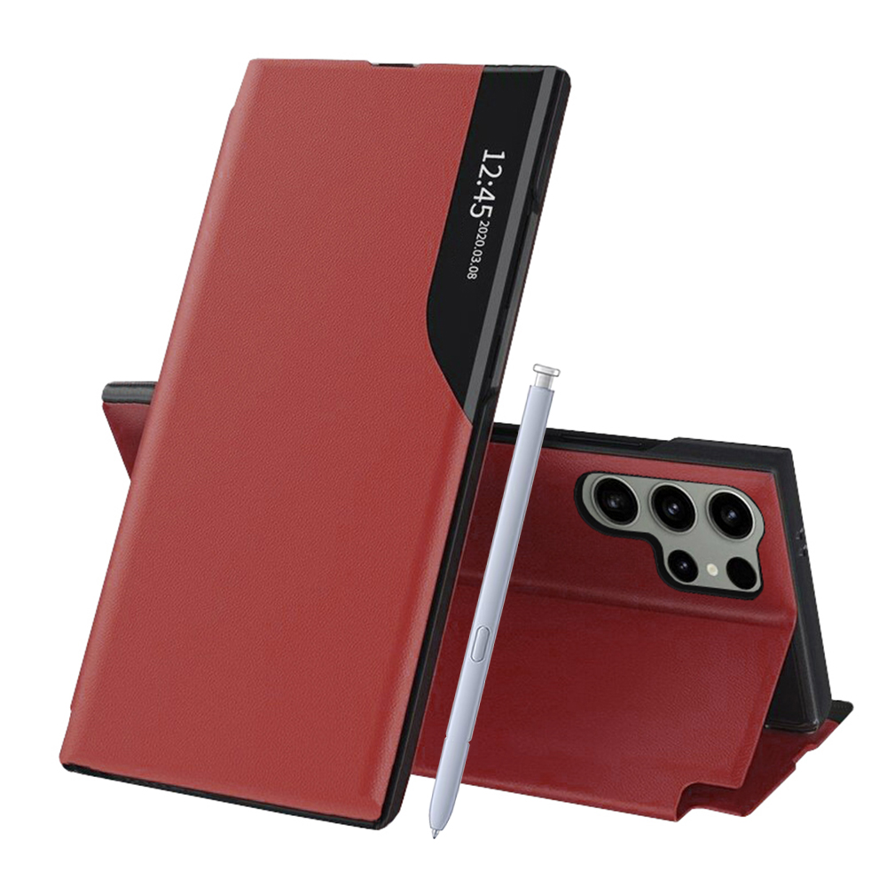 Techsuit eFold Series puzdro pre Samsung Galaxy S25 Ultra – červené (Red) KF2339313