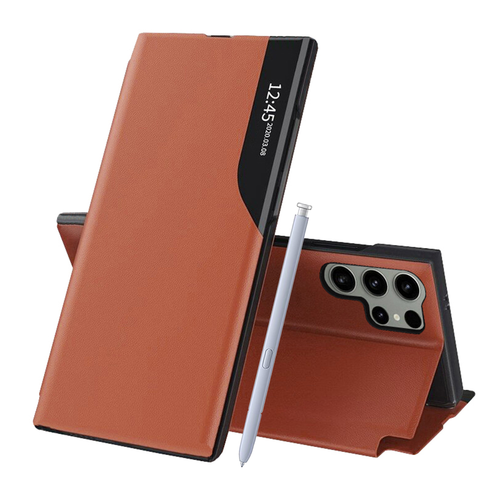 Techsuit eFold Series puzdro pre Samsung Galaxy S25 Ultra – oranžové (Orange) KF2339316