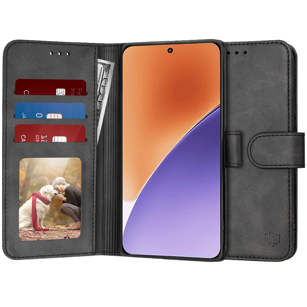 Techsuit Diary Book puzdro pre Xiaomi 15 – čierne (Black) KF2342007