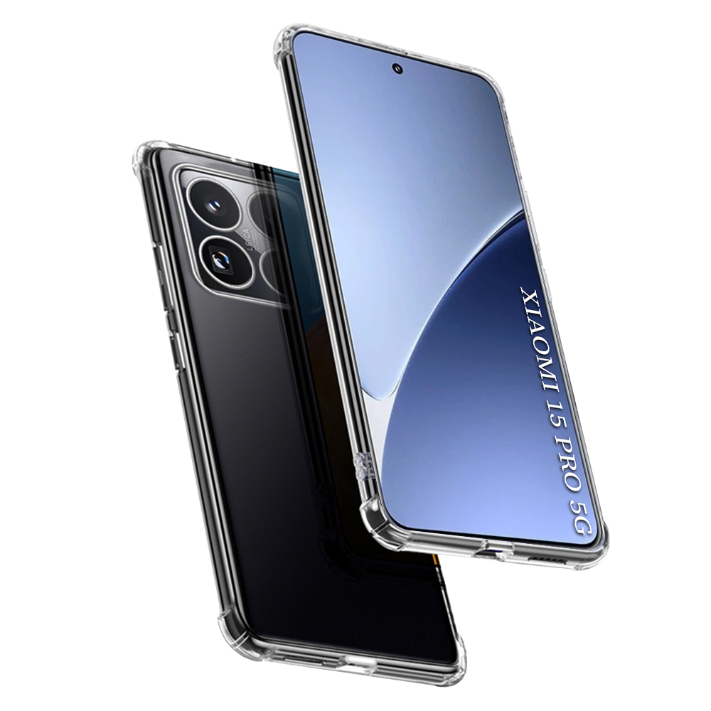 Techsuit Shockproof Clear Silicone puzdro pre Xiaomi 15 Pro – číre (Clear) KF2342035