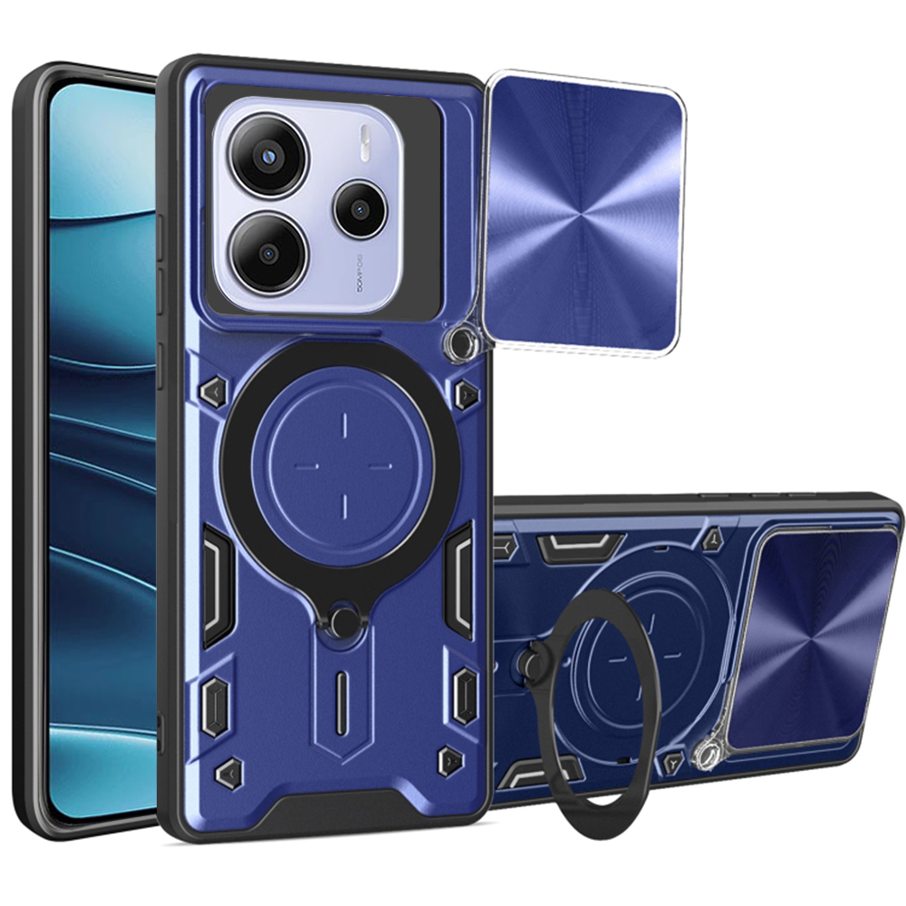 Techsuit CamGuard Pro puzdro pre Xiaomi Redmi Note 14 5G – modré (Blue) KF2343186