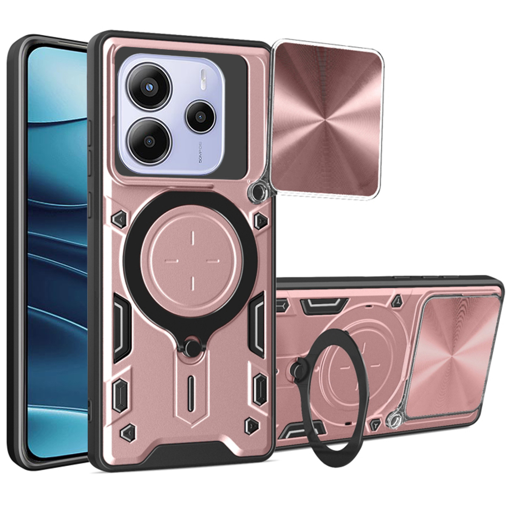 Techsuit CamGuard Pro puzdro pre Xiaomi Redmi Note 14 5G – ružovo‑zlaté (Rose Gold) KF2343188