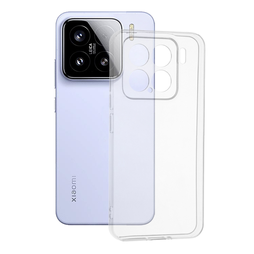 Techsuit Clear Silicone puzdro pre Xiaomi 15 – priehľadné (Transparent) KF2343201