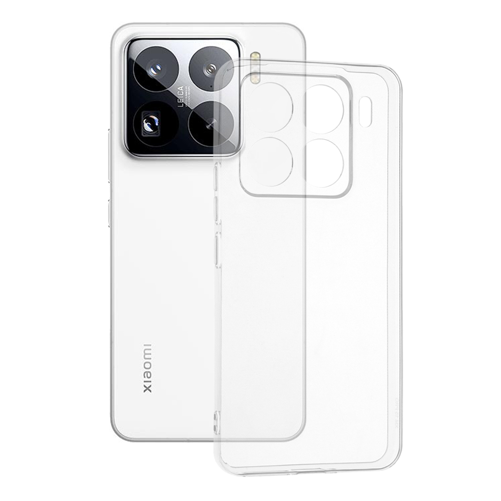 Techsuit Clear Silicone puzdro pre Xiaomi 15 Pro – priehľadné (Transparent) KF2343202