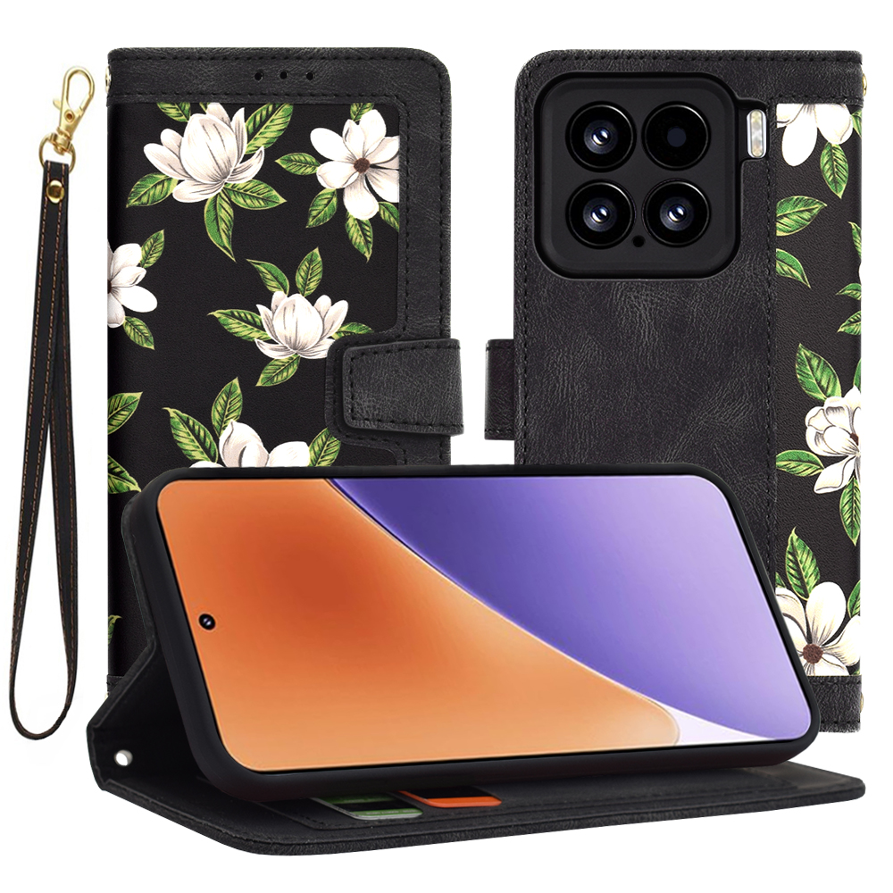 Techsuit FlipCraft puzdro pre Xiaomi 15 – kvety úsvitu (Flowers of the Dawn) KF2342016
