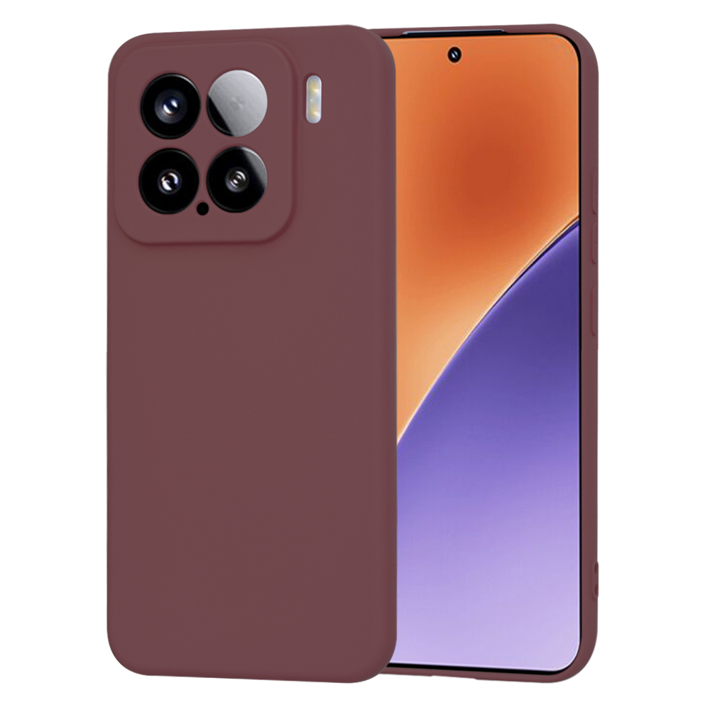 Techsuit SoftFlex puzdro pre Xiaomi 15 – slivkové (Plum Red) KF2343226