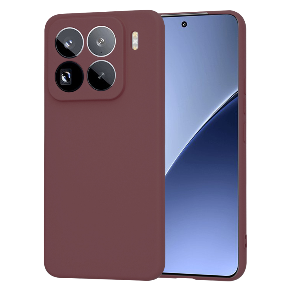 Techsuit SoftFlex puzdro pre Xiaomi 15 Pro – slivkové (Plum Red) KF2343234