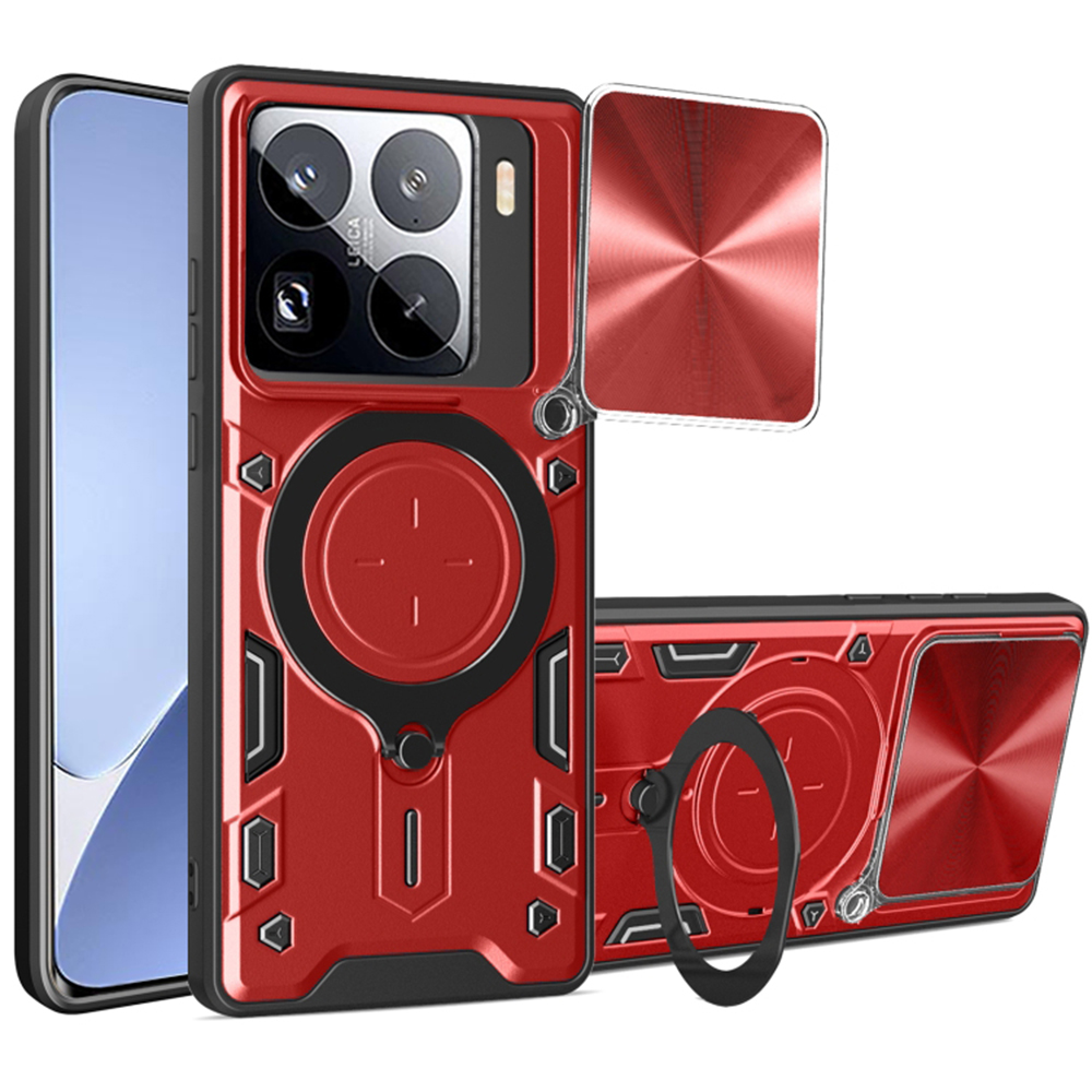 Techsuit CamGuard Pro puzdro pre Xiaomi 15 Pro – červené (Red) KF2343219