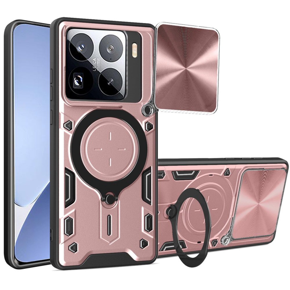 Techsuit CamGuard Pro puzdro pre Xiaomi 15 Pro – ružovo‑zlaté (Rose Gold) KF2343222