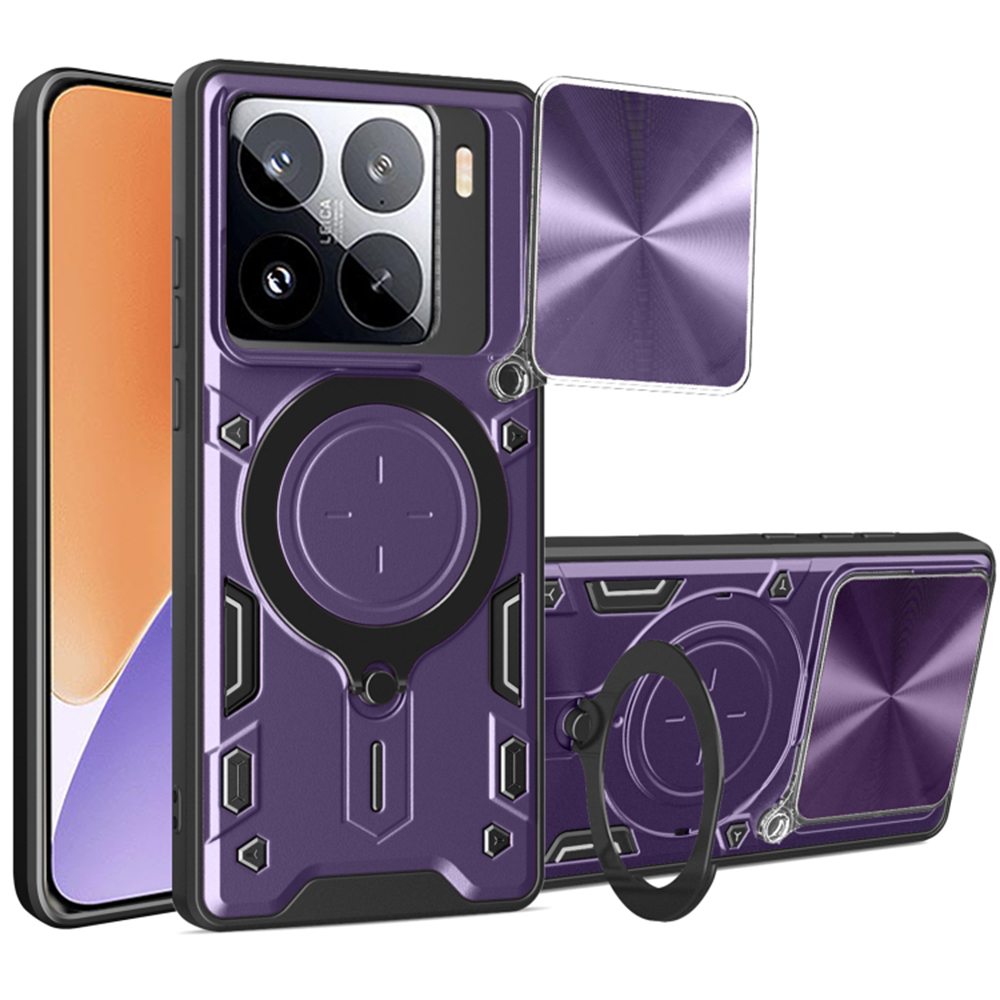 Techsuit CamGuard Pro puzdro pre Xiaomi 15 – fialové (Purple) KF2343216
