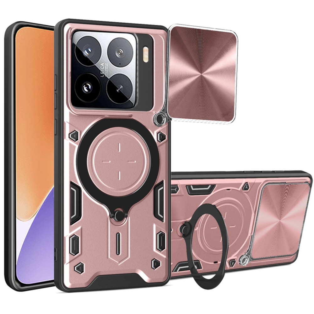 Techsuit CamGuard Pro puzdro pre Xiaomi 15 – ružovo‑zlaté (Rose Gold) KF2343217