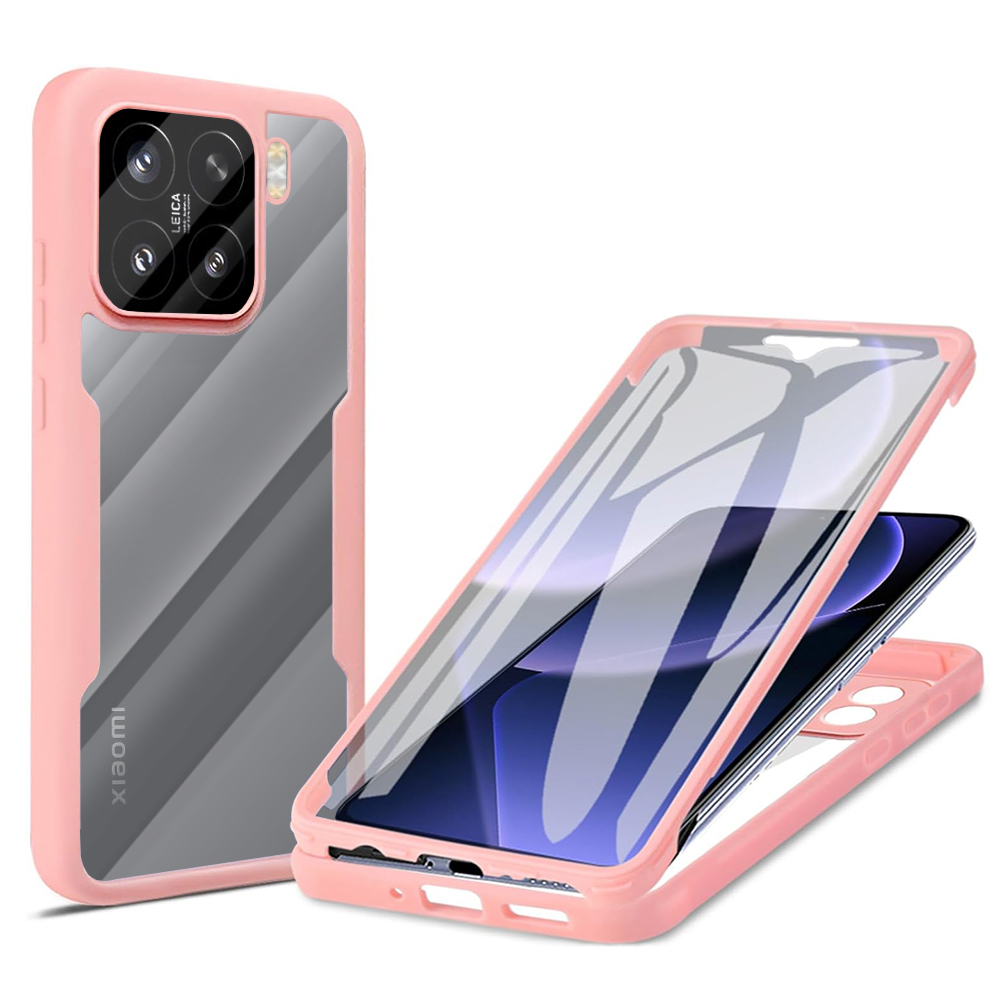 Techsuit ColorVerse 360 Series puzdro + ochrana displeja pre Xiaomi 15 – ružové (Pink) KF2343252