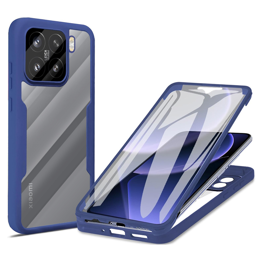 Techsuit ColorVerse 360 Series puzdro + ochrana displeja pre Xiaomi 15 – modré (Blue) KF2343253