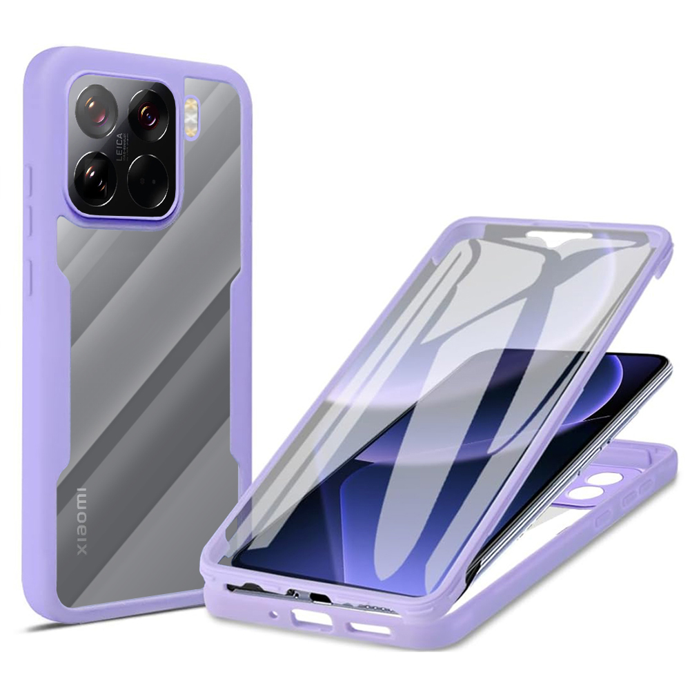 Techsuit ColorVerse 360 Series puzdro + ochrana displeja pre Xiaomi 15 Pro – fialové (Purple) KF2343258