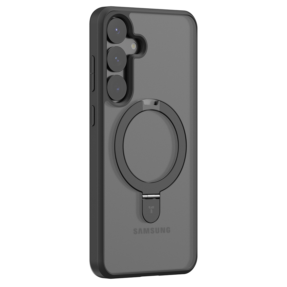 Torras Ostand Series puzdro pre Samsung Galaxy S25 – čierne (Black) KF2345060