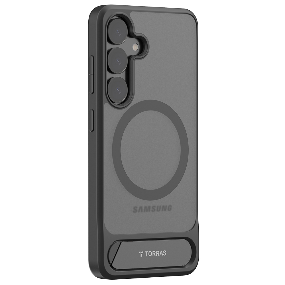 Torras Pstand puzdro pre Samsung Galaxy S25 Plus – čierne (Black) KF2345074