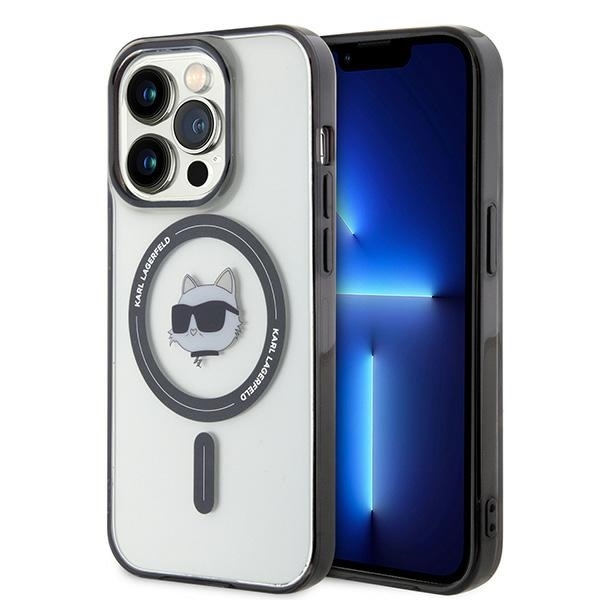 Karl Lagerfeld - IML MagSafe (KLHMP15XHCHNOTK) – puzdro na iPhone 15 Pro Max – Transparentné (Choupette`s Head) KF2340775
