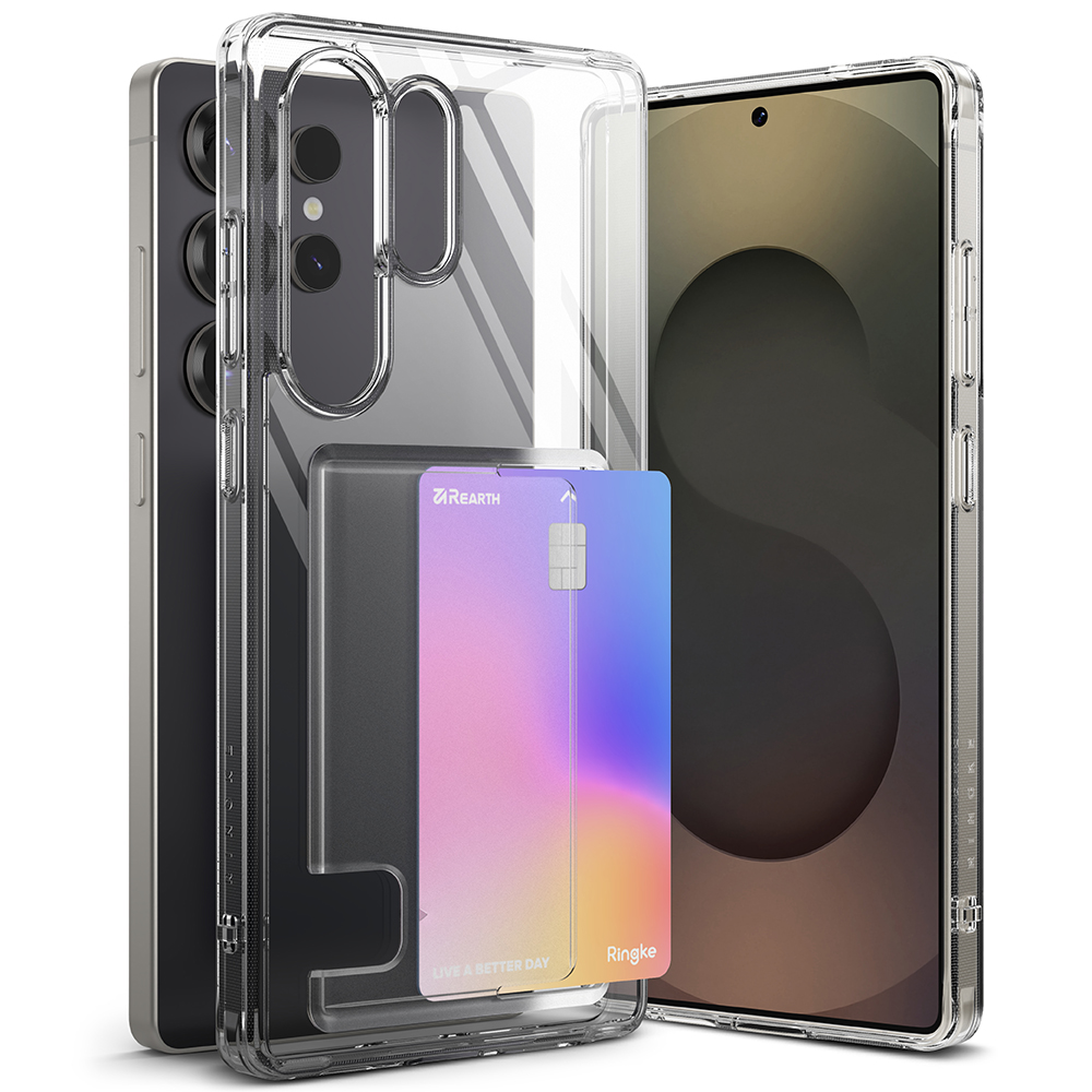 Ringke Fusion Card kryt s priečinkom na kartu pre Samsung Galaxy S25 Ultra – Číry KF2344075