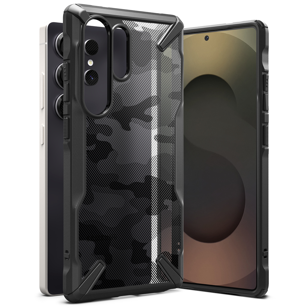 Ringke Fusion X Design kryt pre Samsung Galaxy S25 Ultra – Camo Čierny KF2344114