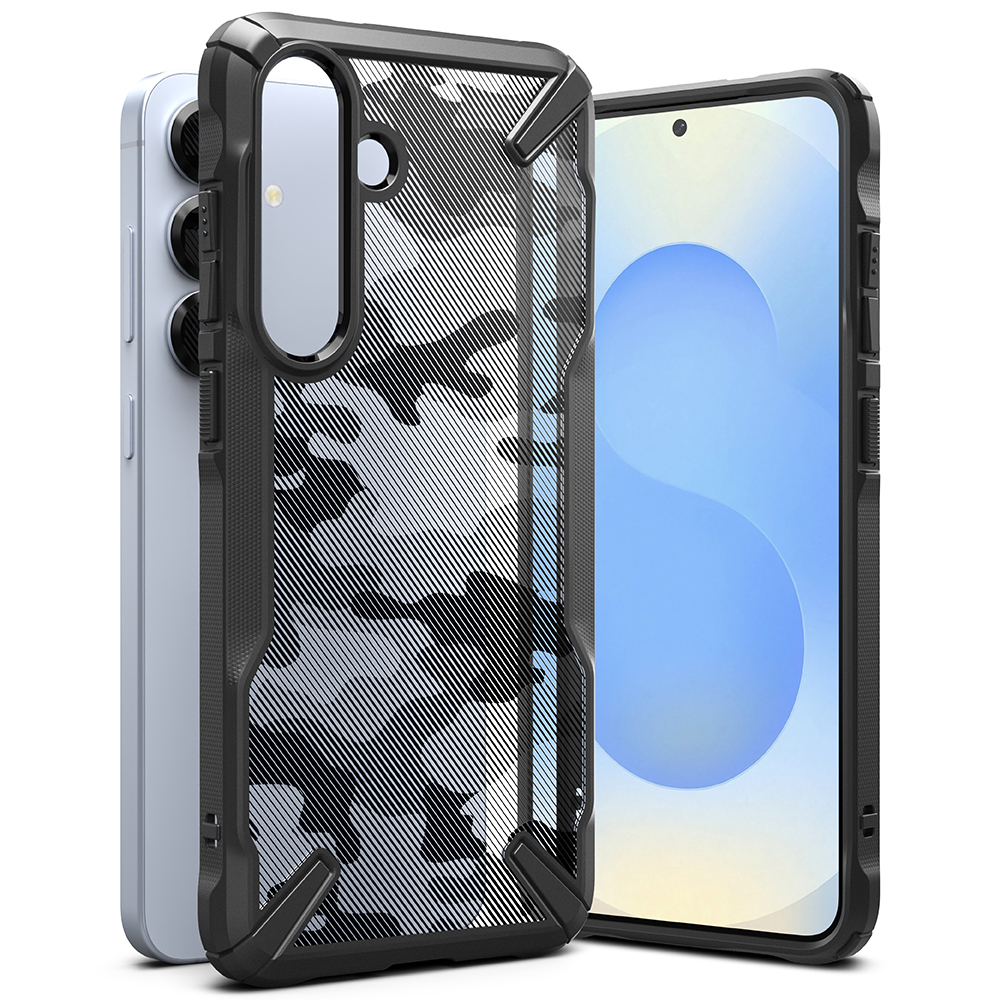 Ringke Fusion X Design kryt pre Samsung Galaxy S25 Plus – Camo Čierny KF2344113