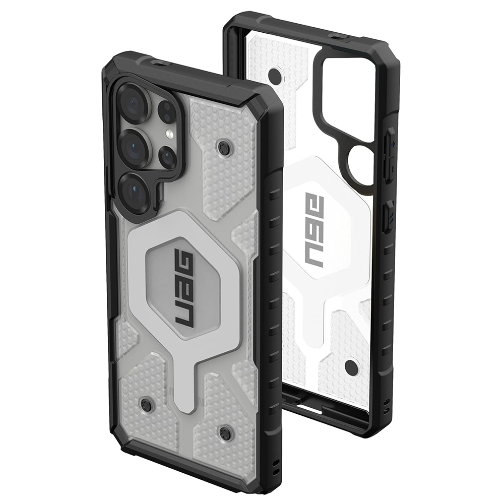 UAG Pathfinder Clear MagSafe kryt pre Samsung Galaxy S25 Ultra – Ice Silver KF2346103