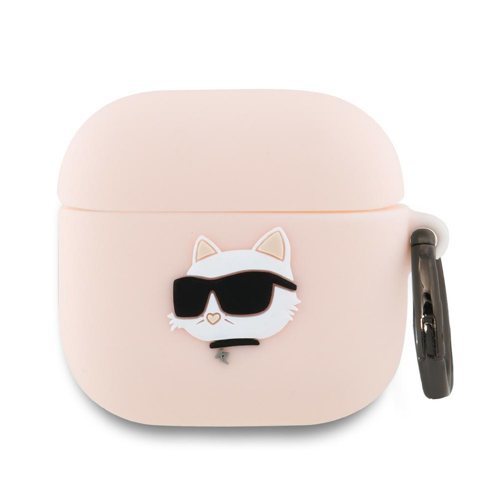 Karl Lagerfeld Silicone Choupette Head 3D (KLA4RUNCHP) obal pre Apple AirPods 4 – Ružový KF2345737