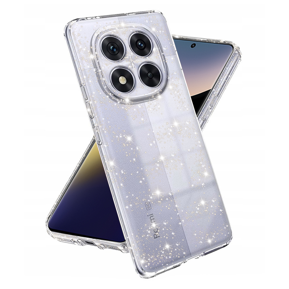 Techsuit SparkleSkin Series kryt pre Xiaomi Redmi Note 14 Pro 5G / Poco X7 – Číry KF2341754