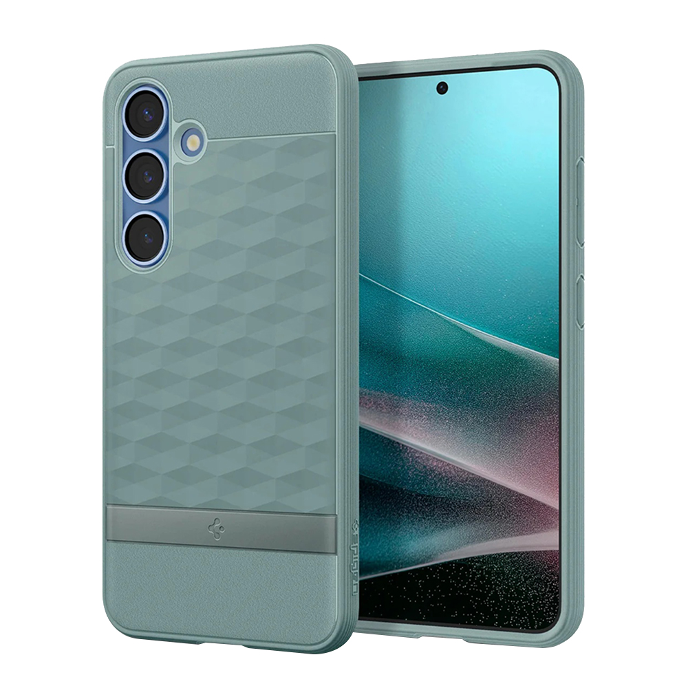 Spigen Caseology Parallax MagSafe kryt pre Samsung Galaxy S25 – Šalvia zelená KF2346002