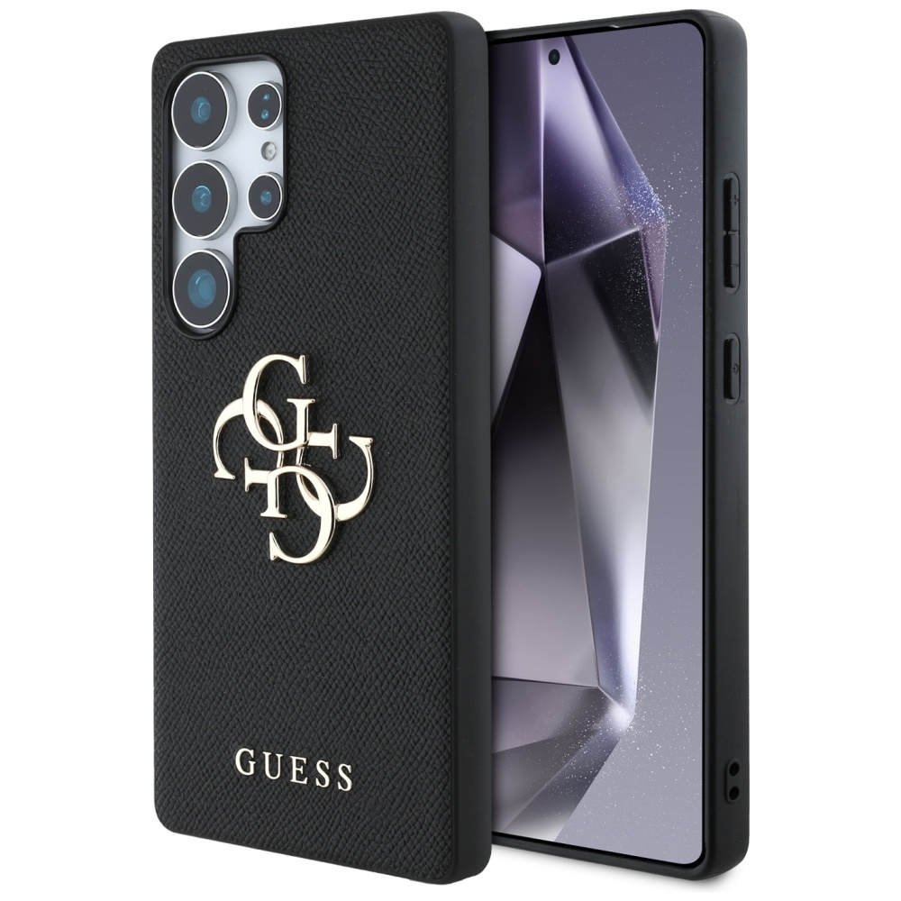 Guess Hardcase 4G Grained Big and Classic Logo (GUHCS25LPGT4MBK) kryt pre Samsung Galaxy S25 Ultra – Čierny KF2345833