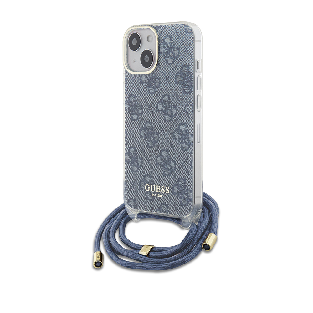 Guess - Crossbody Cord 4G Print (GUHCP15SHC4SEB) - iPhone 15 - Blue KF2340125