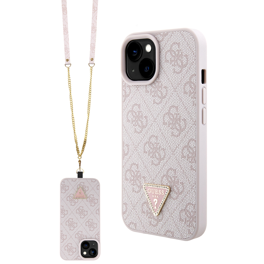 Guess - Crossbody 4G Metal Logo (GUHCP15MP4TDSCPP) - iPhone 15 Plus - Pink KF2340153
