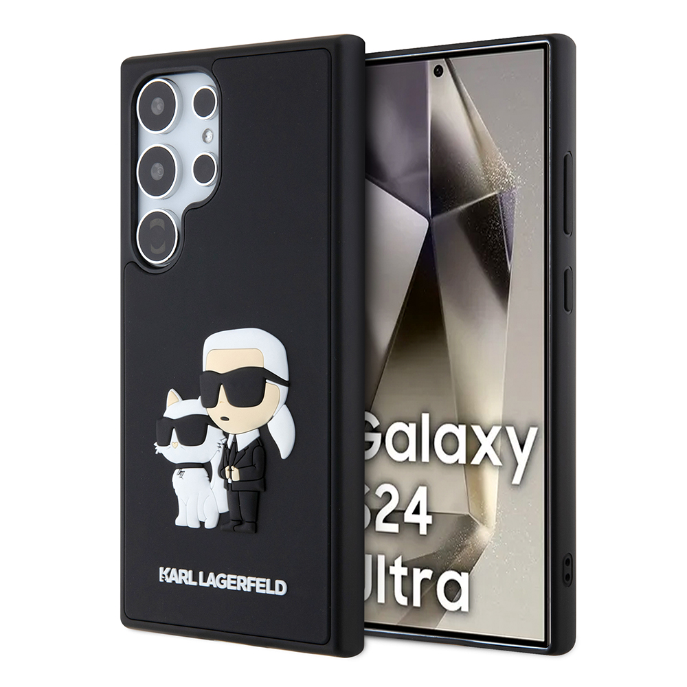 Karl Lagerfeld - 3D Design (KLHCS24L3DRKCNK) - Samsung Galaxy S24 Ultra - Rubber Karl&Choupette KF2339497