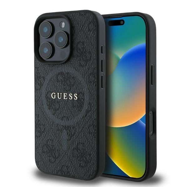 Guess - 4G Ring Classic Logo MagSafe (GUHMP16XG4GFRK) - iPhone 16 Pro Max - Black KF2340445