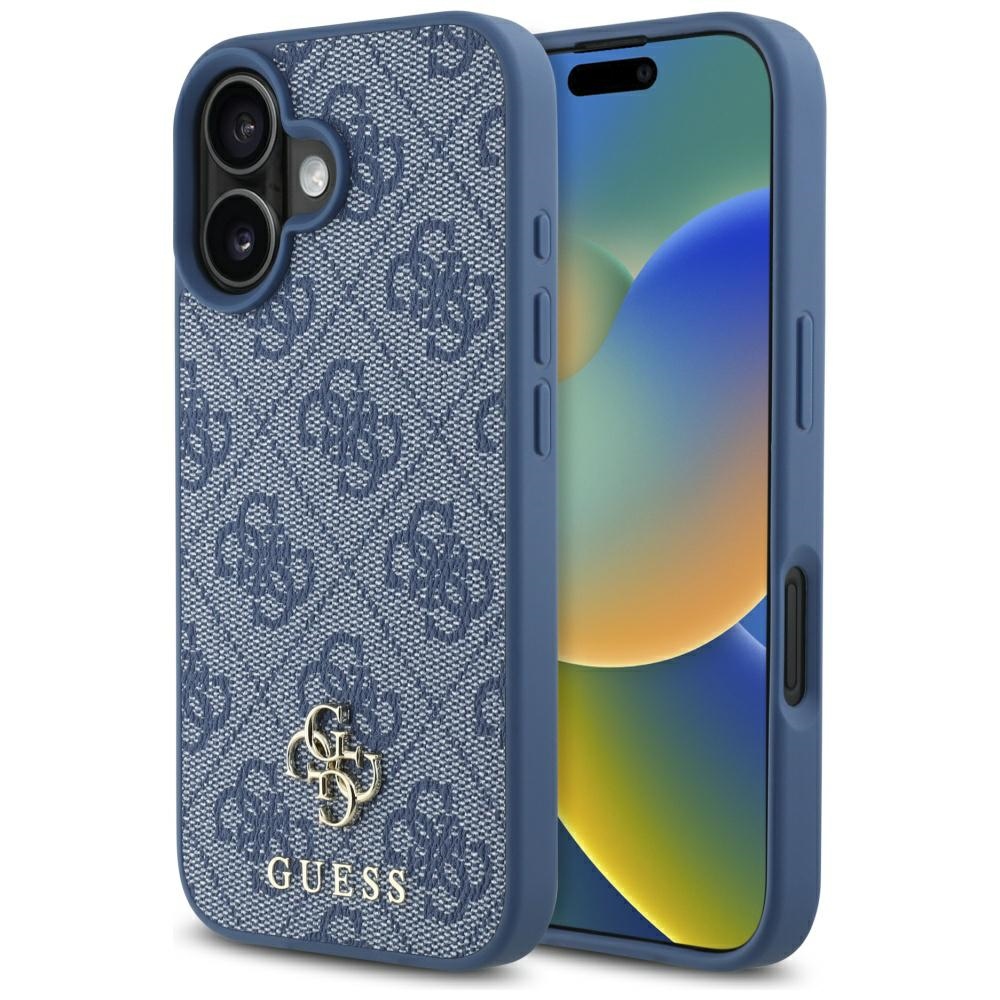 Guess - 4G Small and Classic Logo MagSafe (GUHMP16SP4SM4MB) - iPhone 16 - Blue KF2346282