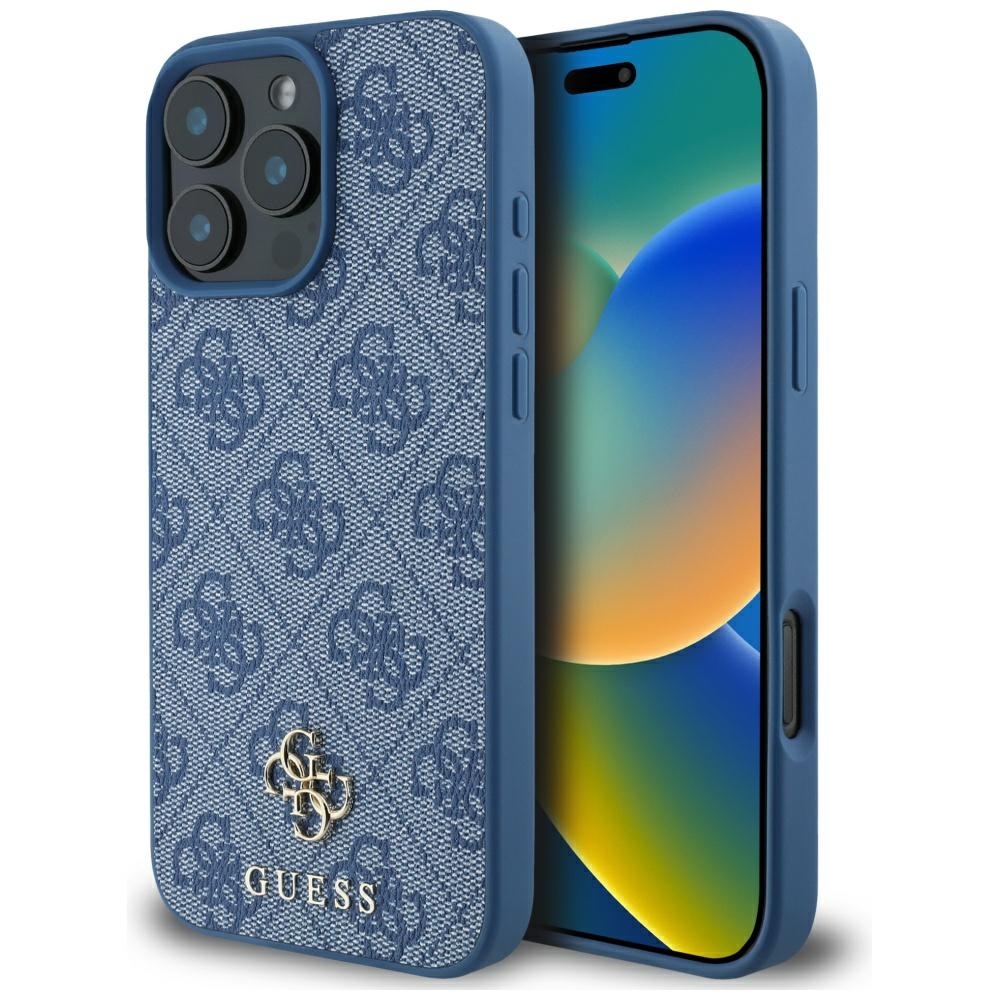 Guess - 4G Small and Classic Logo MagSafe (GUHMP16XP4SM4MB) - iPhone 16 Pro Max - Blue KF2346284