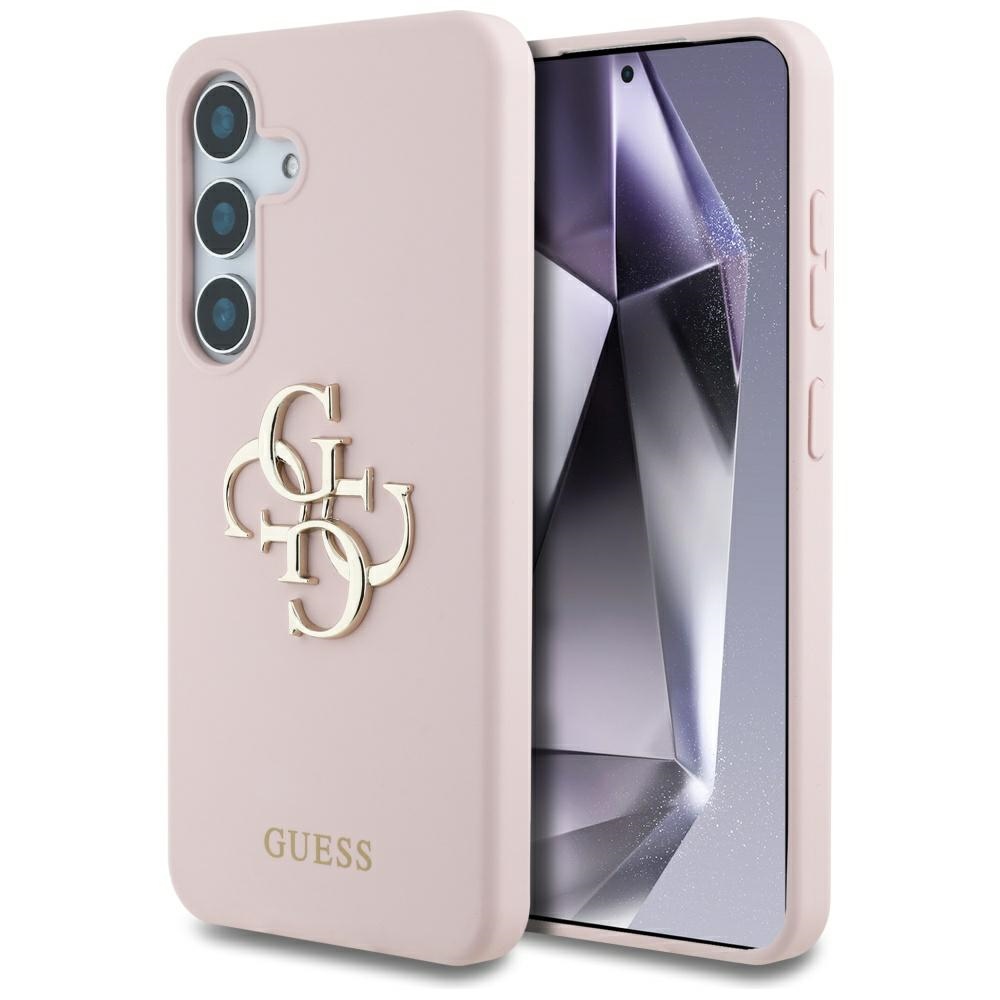 Guess - Silicone 4G Big Metal Logo (GUHCS25SS4SMDP) - Samsung Galaxy S25 - Pink KF2346278