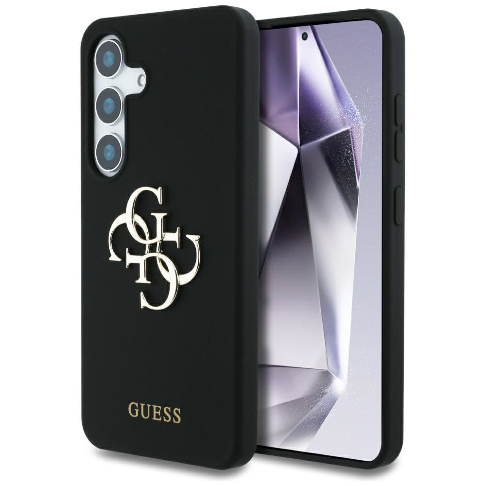 Guess - Silicone 4G Big Metal Logo (GUHCS25SS4SMDK) - Samsung Galaxy S25 - Black KF2346277