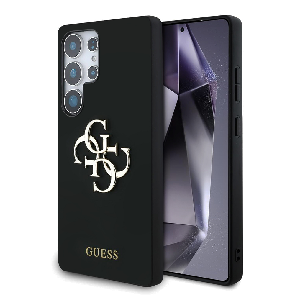 Guess - Silicone 4G Big Metal Logo (GUHCS25LS4SMDK) - Samsung Galaxy S25 Ultra - Black KF2346279