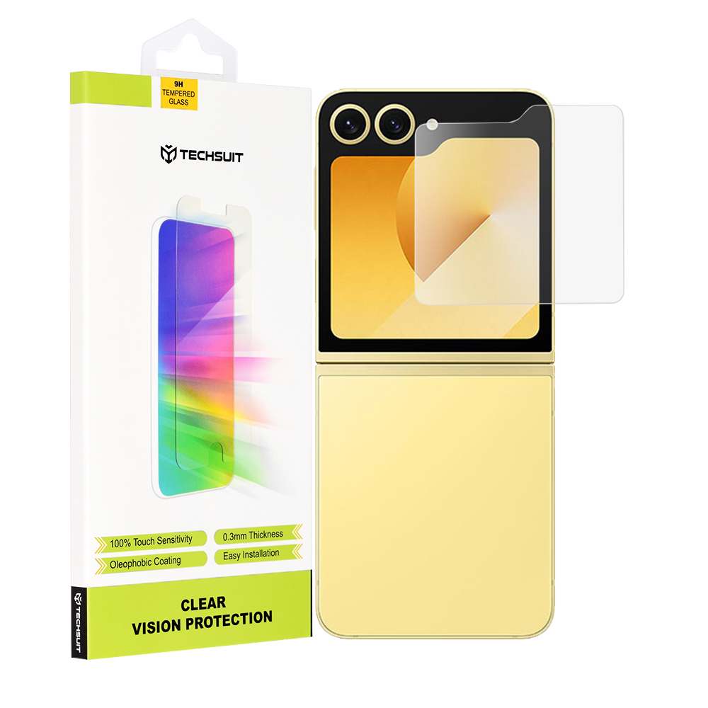 Techsuit - Clear Vision Glass [Outside Screen] - Samsung Galaxy Z Flip6 - Transparent KF2335331